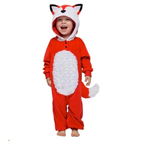 NWT Spooktacular Creations baby fox costume 12-18 months - one hooded jumpsuit - Picture 1 of 8